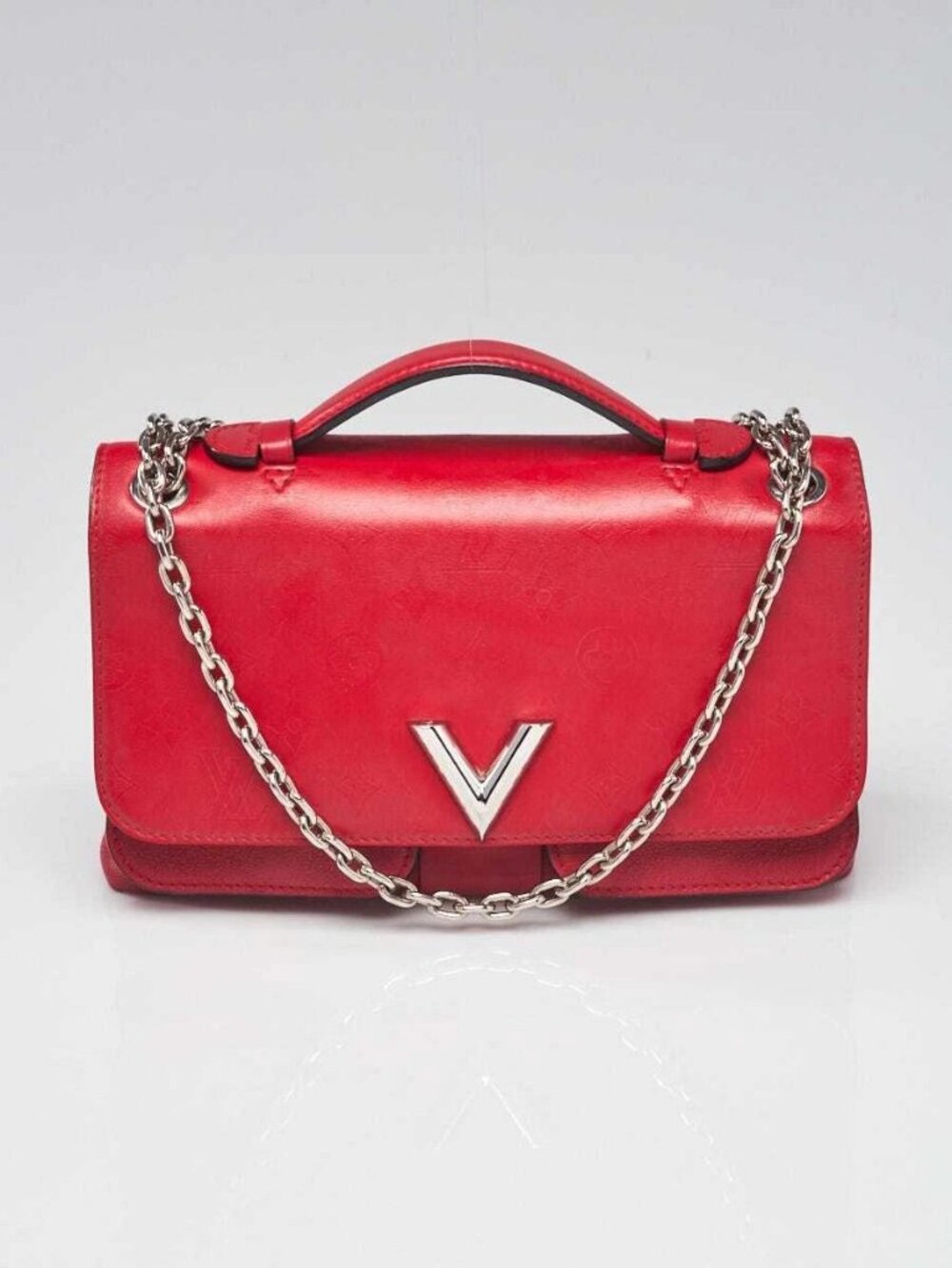 Louis Vuitton Rubis Monogram Leather Very Chain Bag